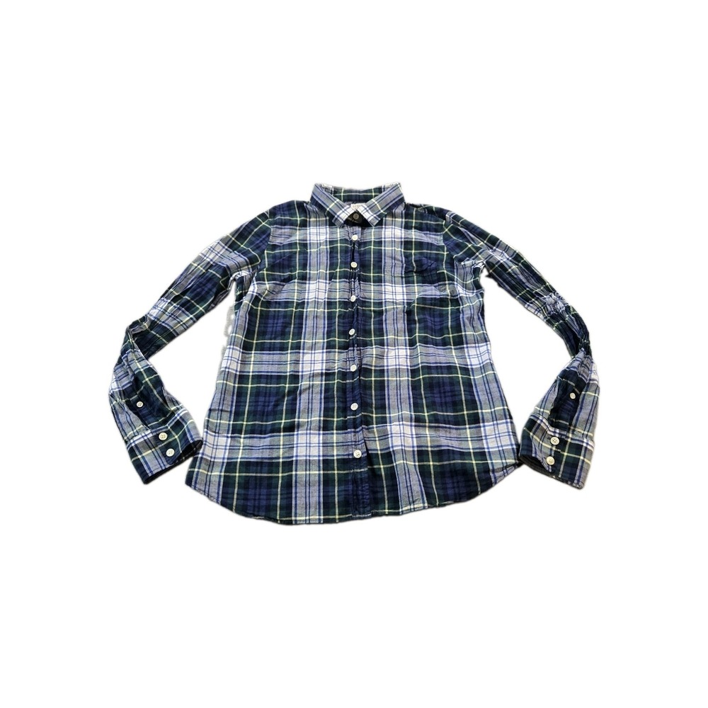 J Crew The Perfect Shirt Women's Long Sleeve Button Up Shirt Plaid Size Medium